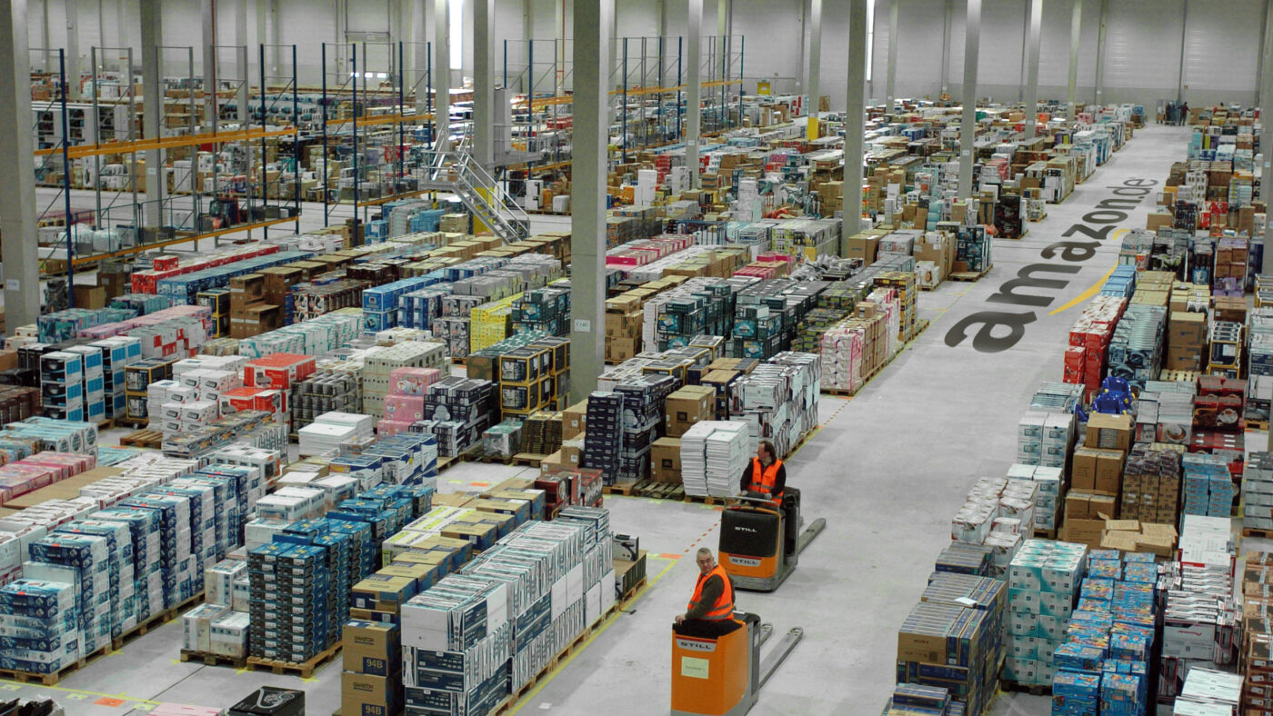 Das Leipziger Versandzentrum von Amazon: Zuletzt kam es vor allem durch Streiks in die Schlagzeilen.