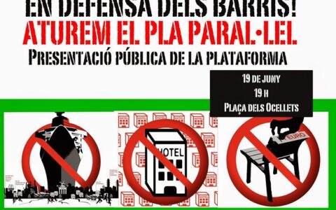 Mit solch einem Aufruf wenden sich Bürger von Barcelona gegen private Vermietungen an Touristen.