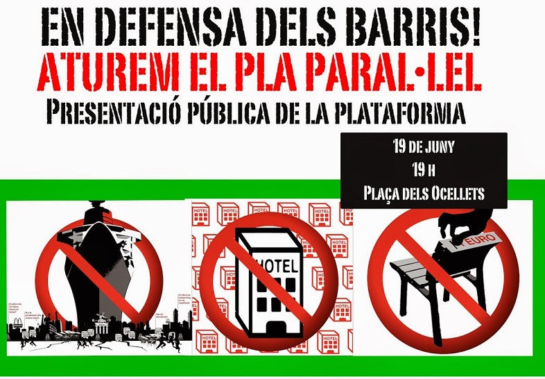 Mit solch einem Aufruf wenden sich Bürger von Barcelona gegen private Vermietungen an Touristen.