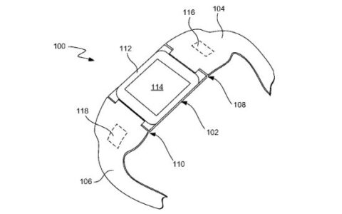 Sieht so die neue Apple iWatch aus? Hier eine Grafik aus dem nun angemeldeten neuen Apple-Patent.