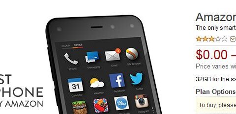 Amazon bewirbt sein Amazon Fire Phone.