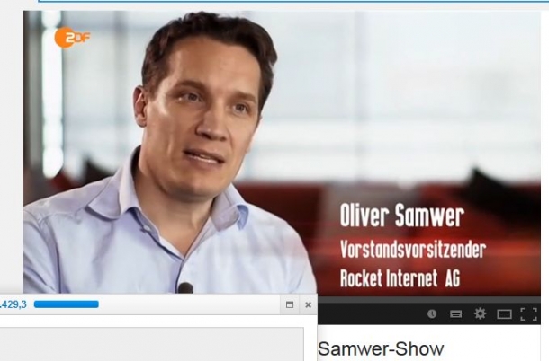 Rocket Internet & Oliver Samwer: Annual loss of 431 million Euros in 10 affiliated companies? / Famous German TV format barrages Olli with lots of unpleasant questions
