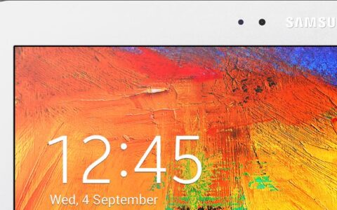Das Samsung Note Handy: Samsung sagt, das 10 Zoll Display sei atemberaubend.