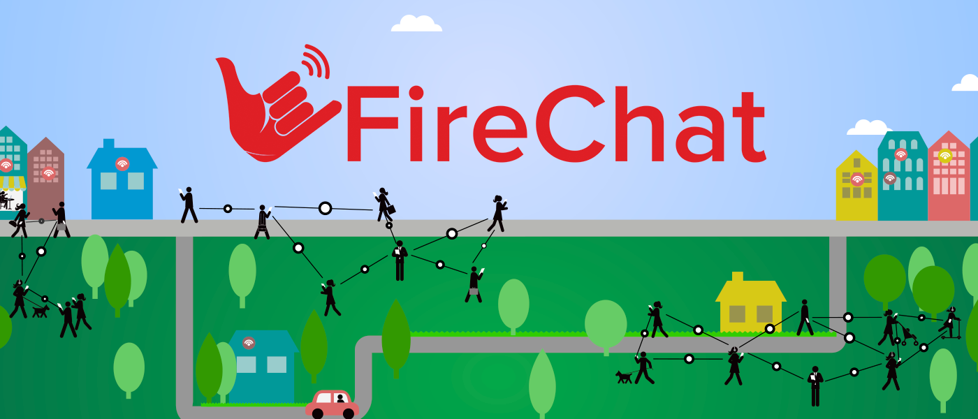 Firechat funktioniert als Messenger auf Handys auch ohne Mobilfunkmasten.