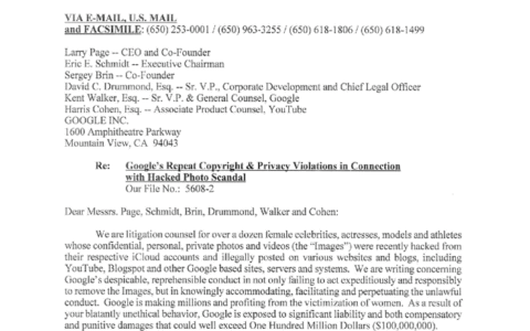 Der Brief der Prominenten an Google.