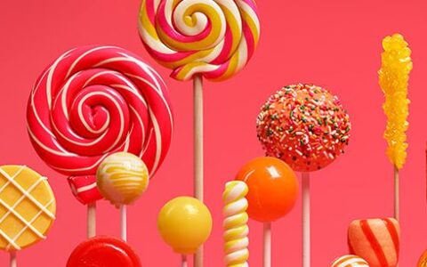 Google macht weiter auf kindliches Image: Hier Lollipops als eine naiv aussehende Symbolik für das mächtige Google Betriebssystem Android Lollipop.