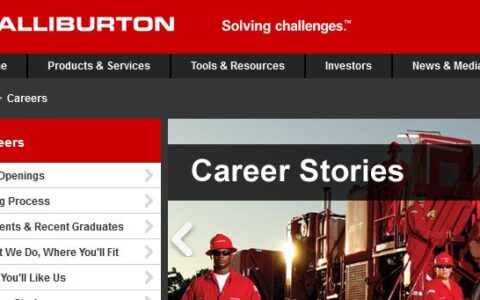 US-Ölkonzern Halliburton mit Massenentlassungen \"overseas\".