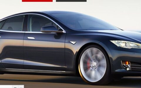 Tesla erinnert im Design etwas an BMW.