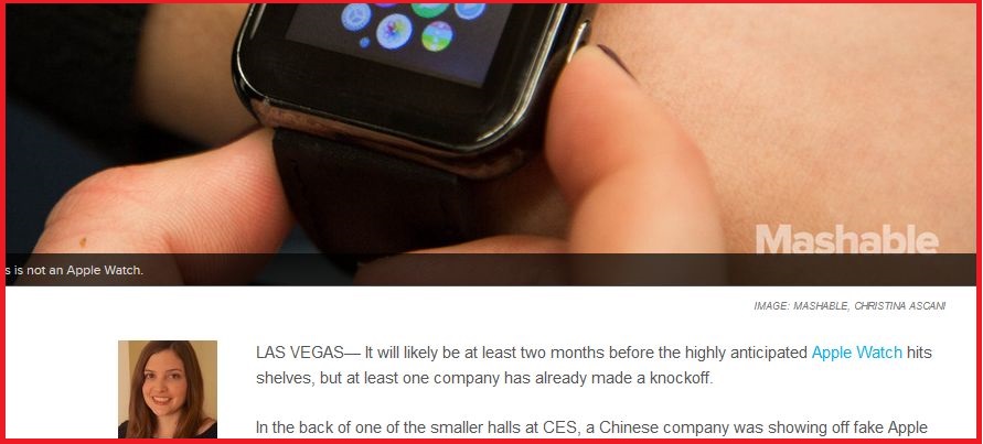 Die amerikanische Bloggerin Karissa Bell berichtet ausführlichauf auf dem US-Blog Mashable über ihren Kauf einer vermeintlich \\"gefälschten Apple Watch\\".