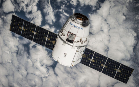 Ein SpaceX-Satellit.