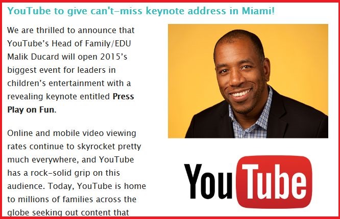 So kündigt der Kidscreen Summit für Montag YouTube’s Head of Family/EDU, Malik Ducard, an. Gibt er dann die neue Kids-App bekannt?