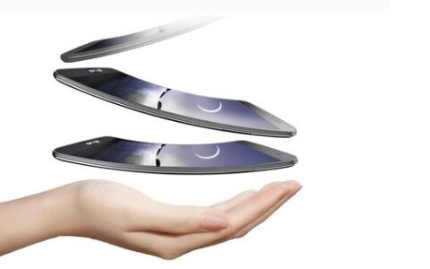 Das neue G Flex Handy von LG.