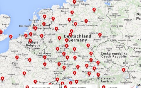 Tesla Ladestationen in Deutschland sind nach wie vor rar.