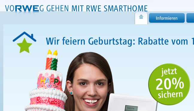 Smart Home RWE: Haussteuerung bietet Rabatte zum 4. Geburtstag