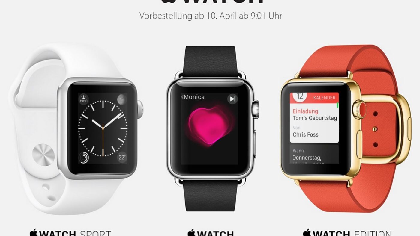 Apples Uhr im Vorverkauf