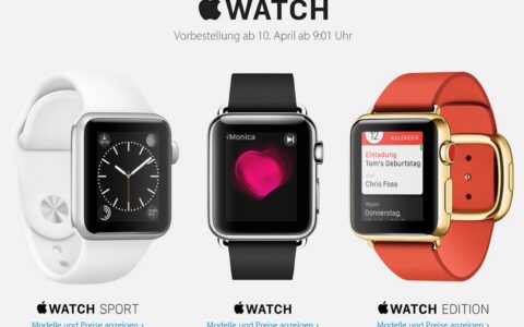 Apples Uhr im Vorverkauf