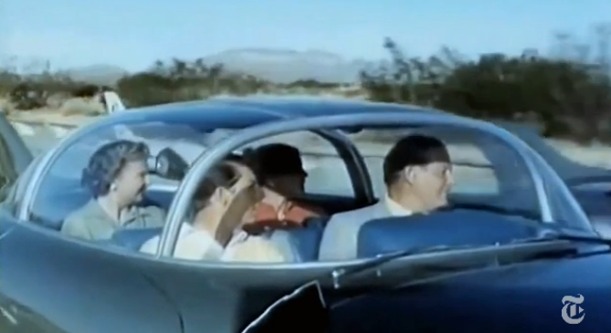 Ein Film von General Motors zeigt, wie ein Auto selbstständig fahren könnte - bereits im Jahr 1956.