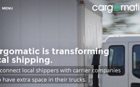 So bewirbt Cargomatic seine LKW-App.