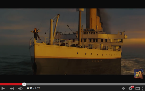 Titanic gibt es jetzt auch als 3-D-Version. Hier ein Screenshot aus dem Trailer.