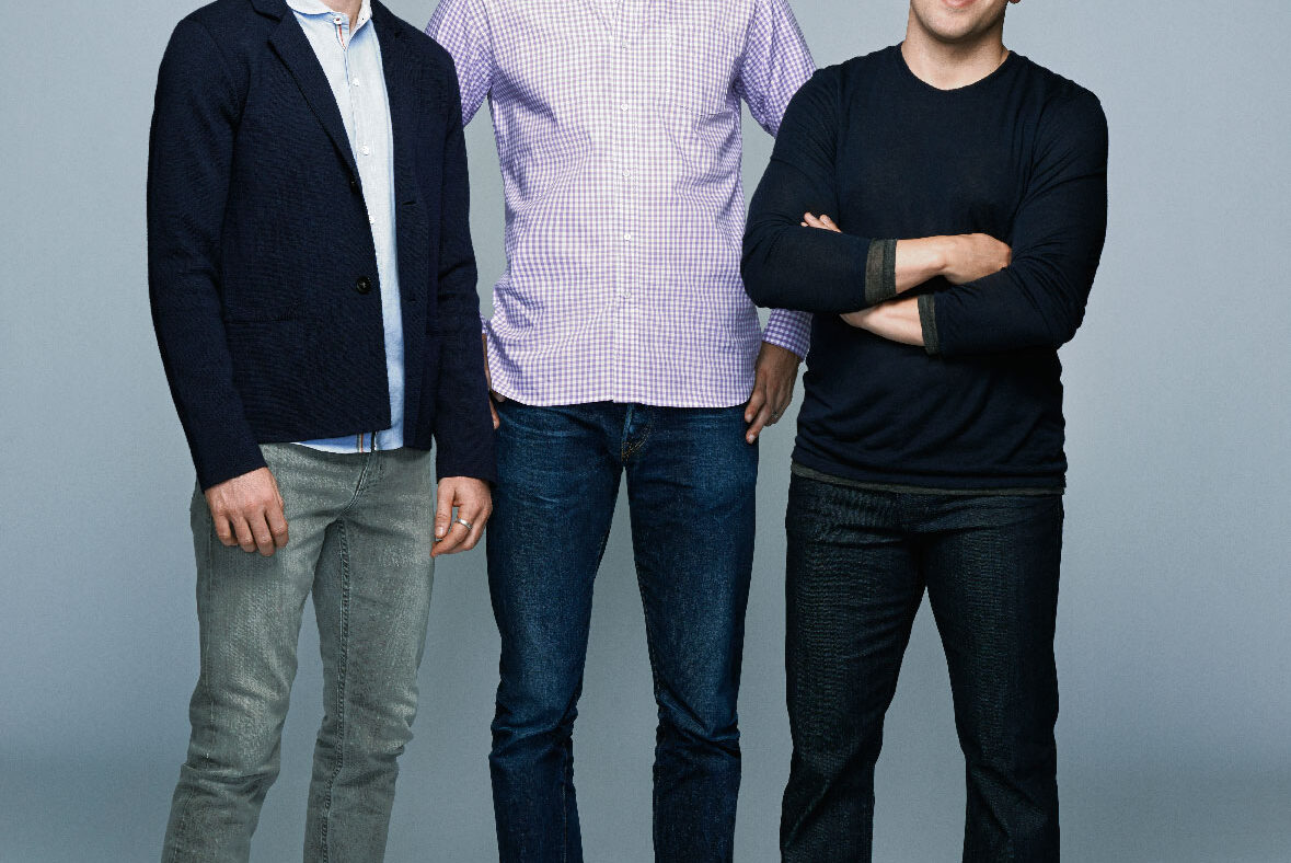 Haben gut Lachen: Die drei Gründer von Airbnb, die Amerikaner Joe Gebbia, Nathan Blecharczyk und Brian Chesky (von links).