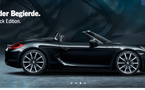Aktuelle Porsche-Werbung auf der Homepage von Porsche.