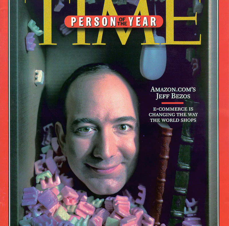 Amazon-Gründer Jeff Bezos war schon 1999 Man of The Year auf dem Time-Cover.
