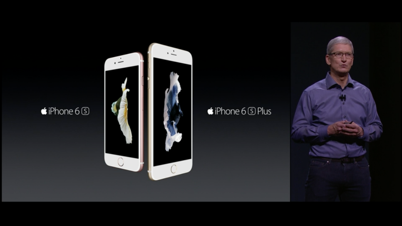 Apple-Chef Tim Cook präsentierte das neue iPhone 6s