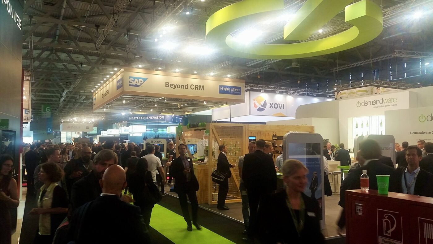 Auch rund um den SAP-Stand war viel los auf der Dmexco 2015 in Köln.