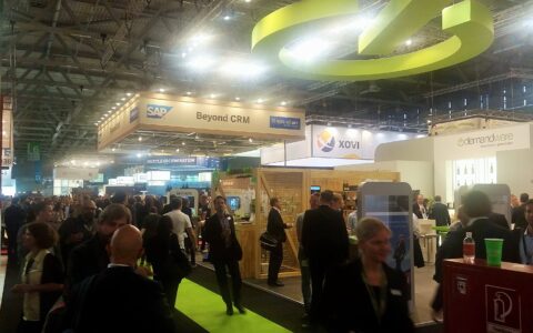Auch rund um den SAP-Stand war viel los auf der Dmexco 2015 in Köln.