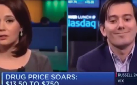 Der 32-Jährige amerikanischen ehemaligen Hedge-Fonds-Manager Martin Shkreli im TV-Interview.