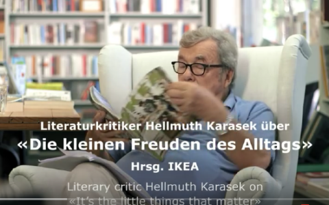 Genial: Hellmuth Karasek als Kritiker des Schweizer Ikea-Katalogs.