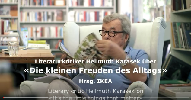 Genial: Hellmuth Karasek als Kritiker des Schweizer Ikea-Katalogs.