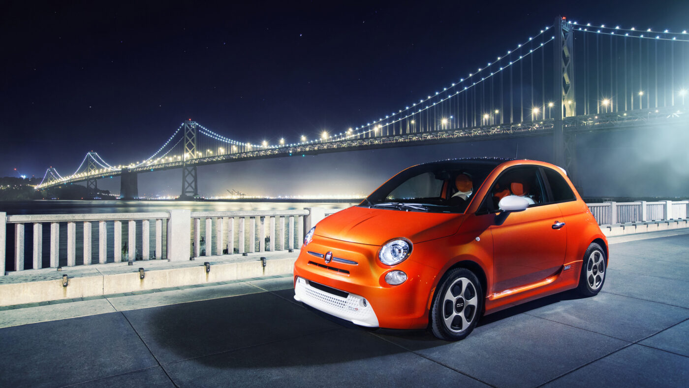 Der neue Fiat 500e.