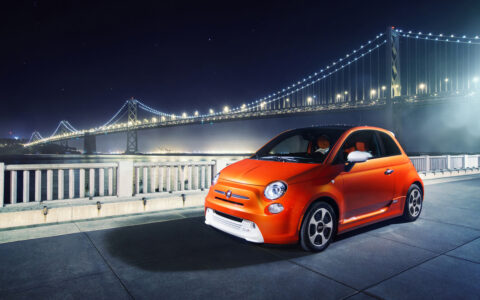 Der neue Fiat 500e.