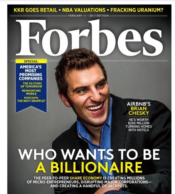 So titelte 2013 das amerikanische Magazin Forbes über den Airbnb-Co-Gründer Brian Chesky. In Deutschland sind aber auch Wimdu oder fewo-direkt sehr erfolgreich mit Ferienwohnungen.