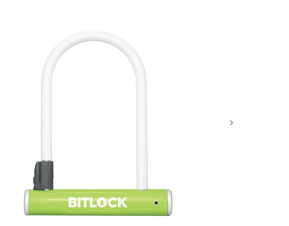 Gibt es in unterschiedlichen Farben: Das neue Bitlock-Fahrradschloss.