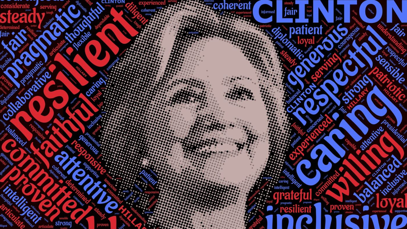 Anhänger der Clintons umgeben Hillary Clinton gerne mit einem Heiligenschein.