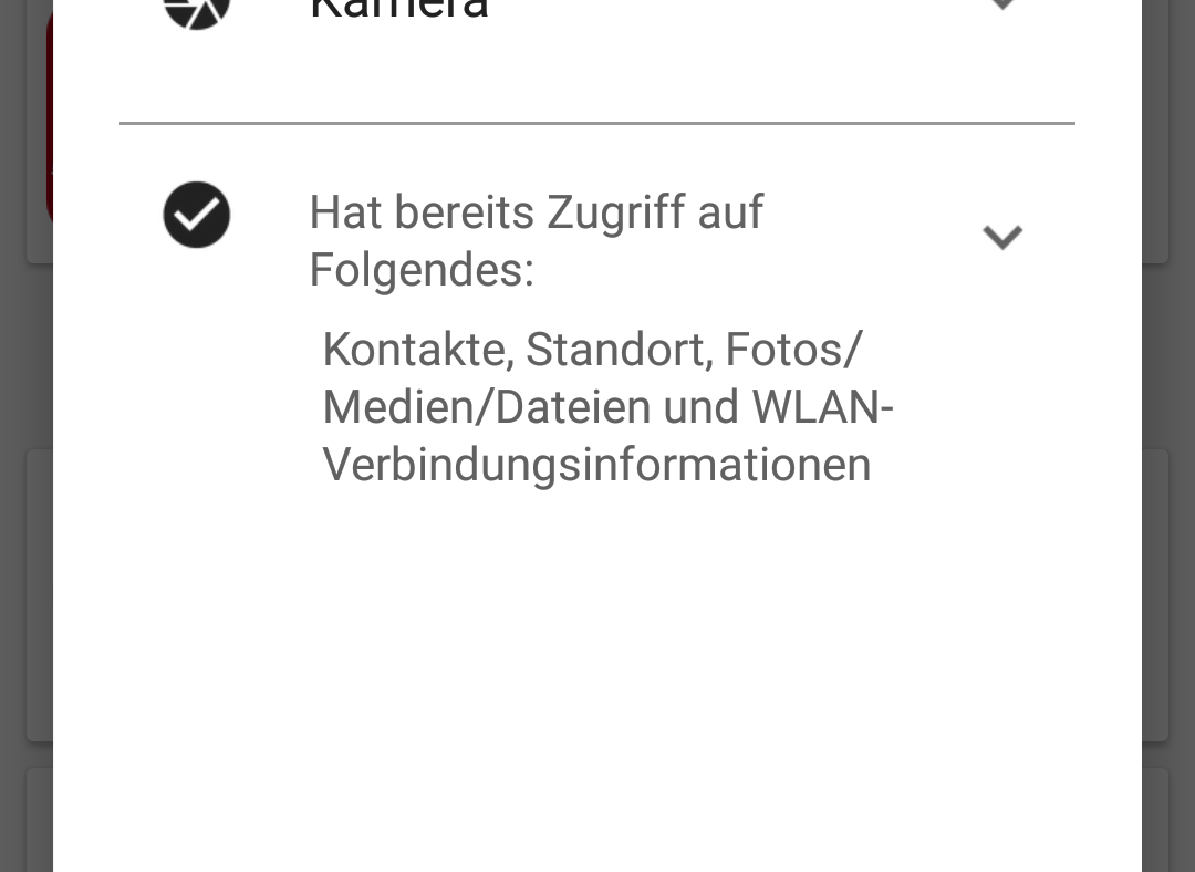 Ein immer weiter um sich greifendes Unding: Selbst einfachste Auskunfts-Apps verlangen immer mehr Zugriffe auf auch privateste Daten. Hier die App des HVV, also der Hamburger Verkehrsbetriebe.