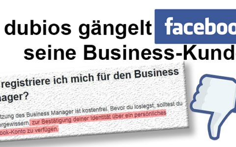 Dubios: Facebook-Unternehmensseiten ohne privaten Account managen geht kaum