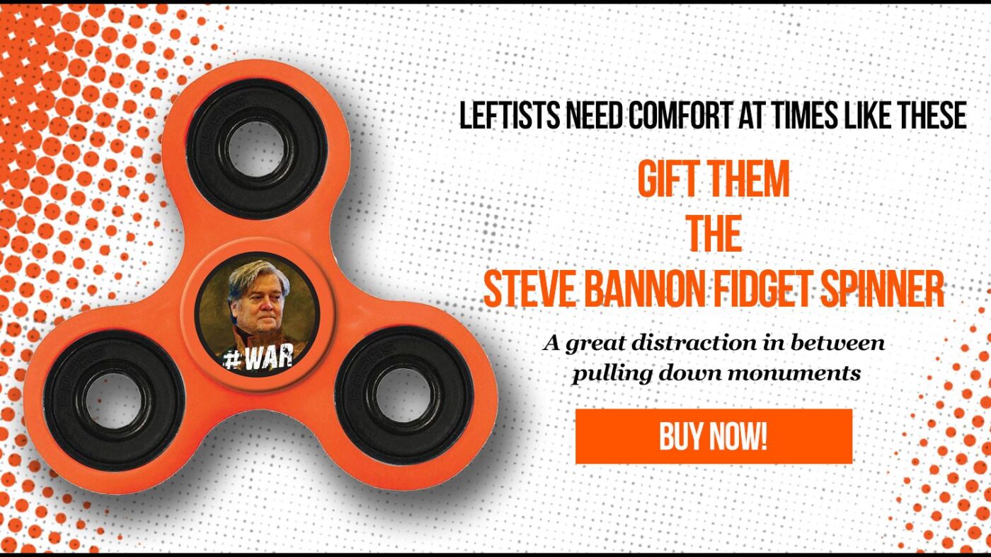 Breitbart verkauft Steve Bannon Fidget Spinner