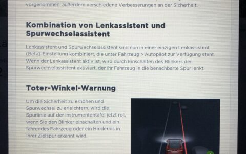 Tesla Software Update 9.0 jetzt auch in Deutschland