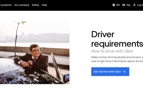 So wirbt Uber auf seiner Webseite in Indien um indische Fahrer.