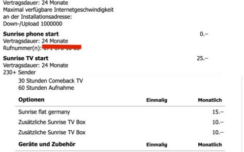 Viele Zahlen und Positionen. Doch was zahlt der Kunde denn nun effektiv am Monatsende? Und was nach den 24 Monaten Vertragslaufzeit?