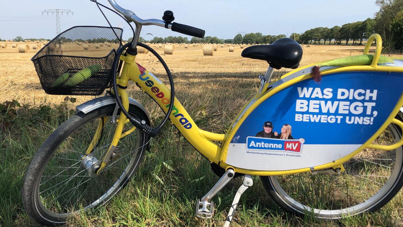Fahrräder lassen sich auf Usedom auch an ablegenden Orten ausleihen.