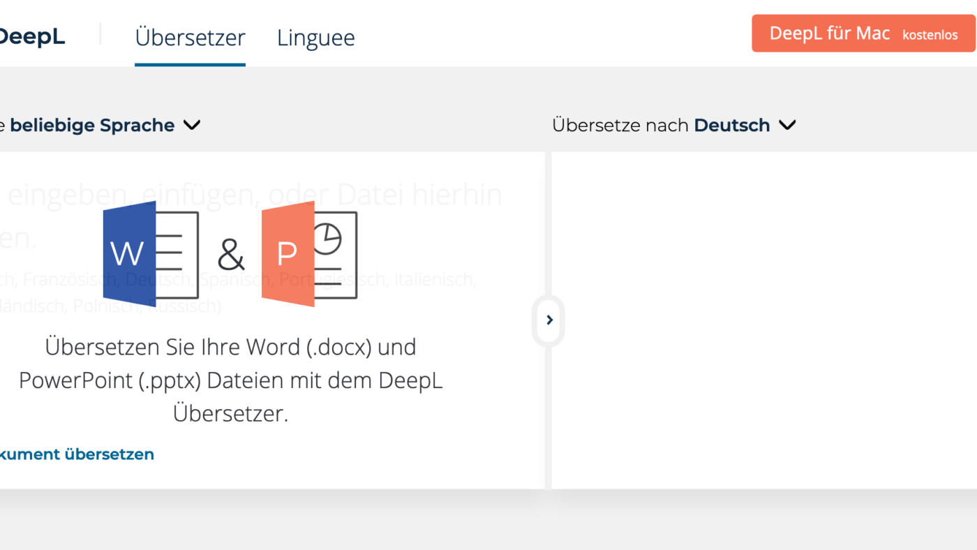 Lässt sich nicht mehr aufhalten Deepl & Co.