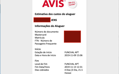AVIS Madeira bucht Deutschem mit falscher Unterschrift doppelt ab