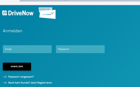 Toll, nur leider funktioniert das Login-In nicht mehr. Eine Weiterleitung gibt es da auch nicht: https://www.drive-now.com/at/de/login