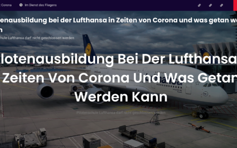 Für viele ist die Schließung der weltweit führenden Lufthansa Flugschule keine Lösung. Ein genereller Abbruch der Pilotenausbildung auch nicht. Doch nicht mal die PIlotenschüler selbst sind sich einig, wie es weitergehen soll. Bis heute hat die Flugschule noch nicht einmal eine Schülerversammlung einberufen, um einen offenen Dialog zu suchen. Viele ärgern sich auch darüber massiv.