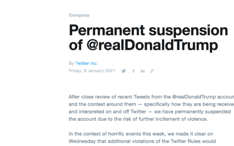 Twitter wird mit seinen Account-Sperrungen unbequemer Nutzer zur Gefahr für die Demokratie.
