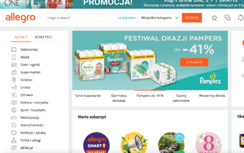 In Polen ist Allegro.pl mit über 12 Millionen Kunden Marktführer.
